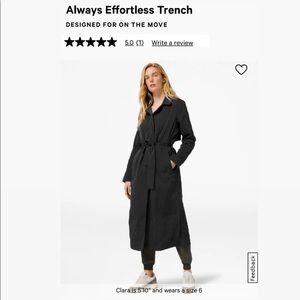 Lululemon Always Effortless Trench